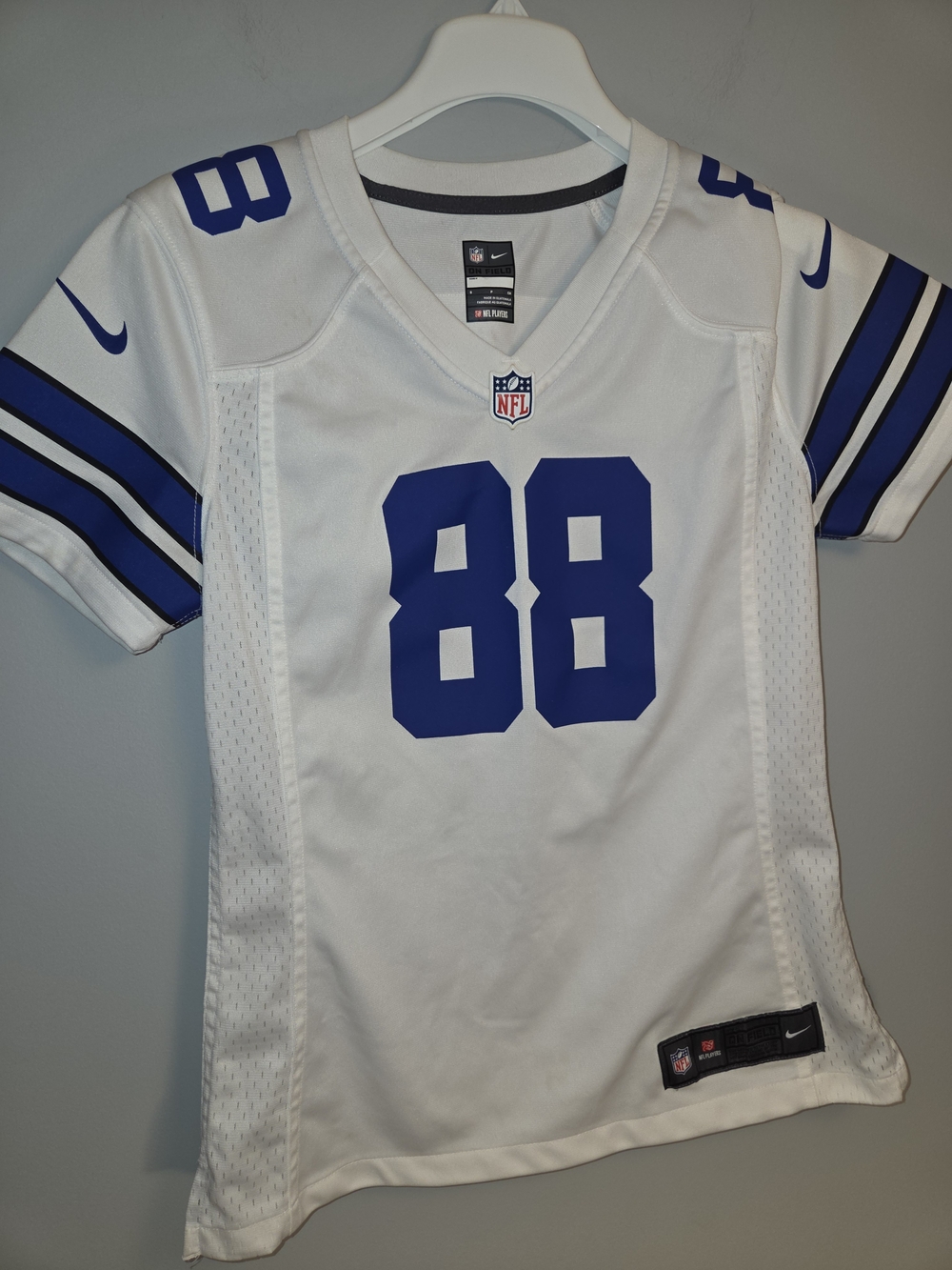 Nike White Dallas Cowboys #88 Jersey Size S Small Game Day On-Field.